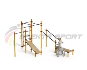 Купить Спортивный комплекс для инвалидов-колясочников WRK-D20_76mm в Заречном 