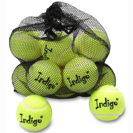 Купить Мяч для большого тенниса Indigo (12 шт в сетке) начальный уровень в Заречном 